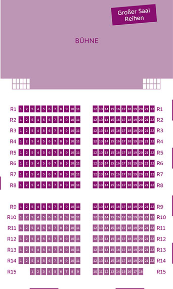 Großer Saal Reihen