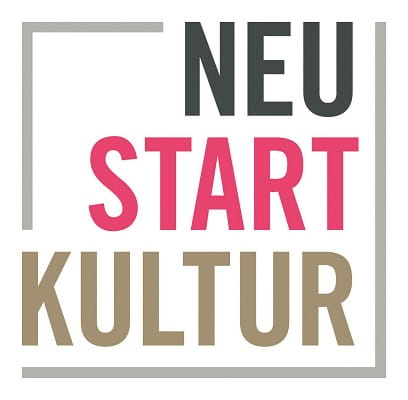 NEU START KULTUR Logo mit dem Schriftzug „NEUSTART KULTUR“.